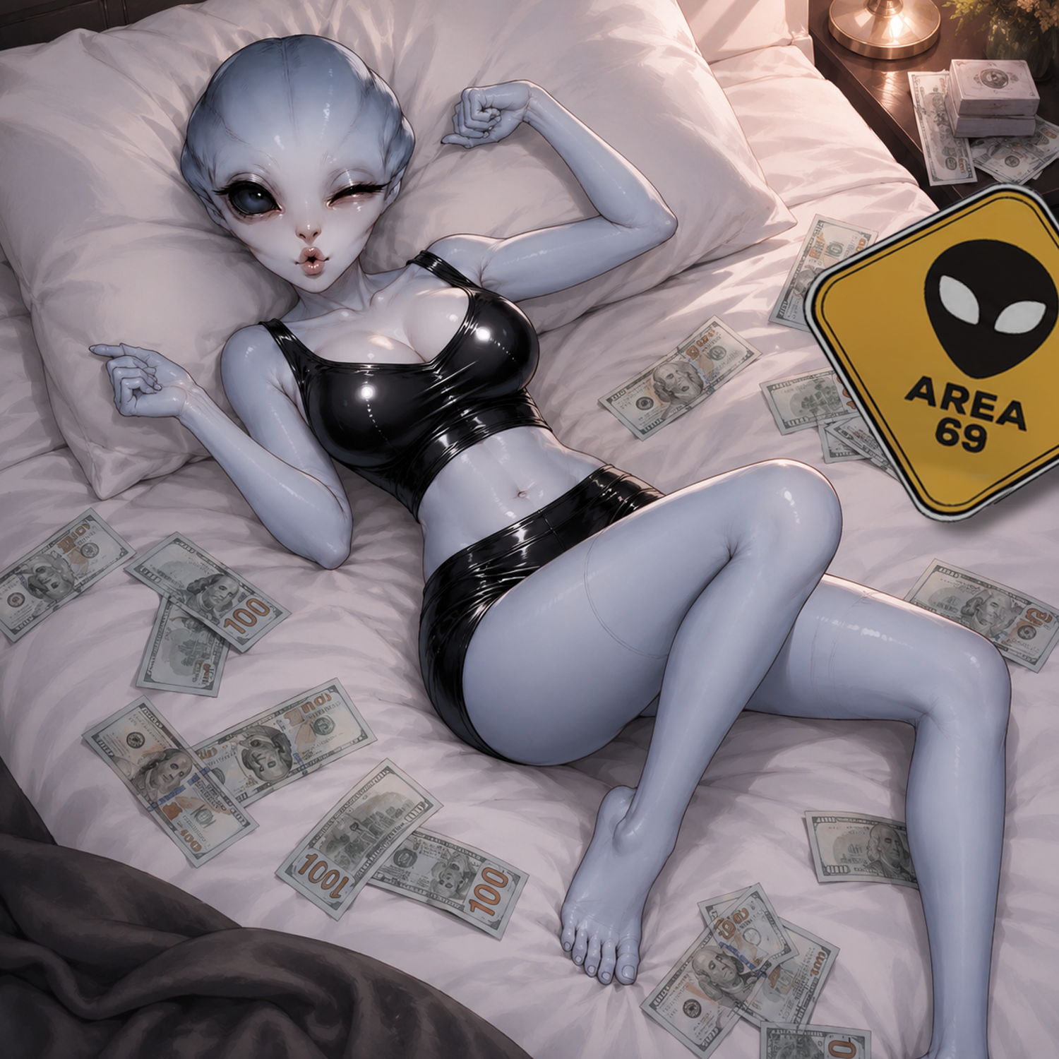 Alien with money